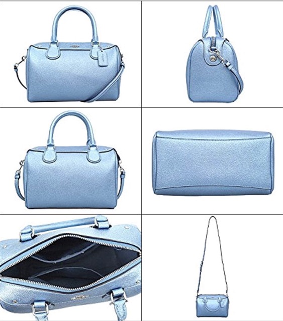 พร้อมส่ง-แท้100-coach-mini-bennett-satchel-coach-f21508-metallic-pool-silver