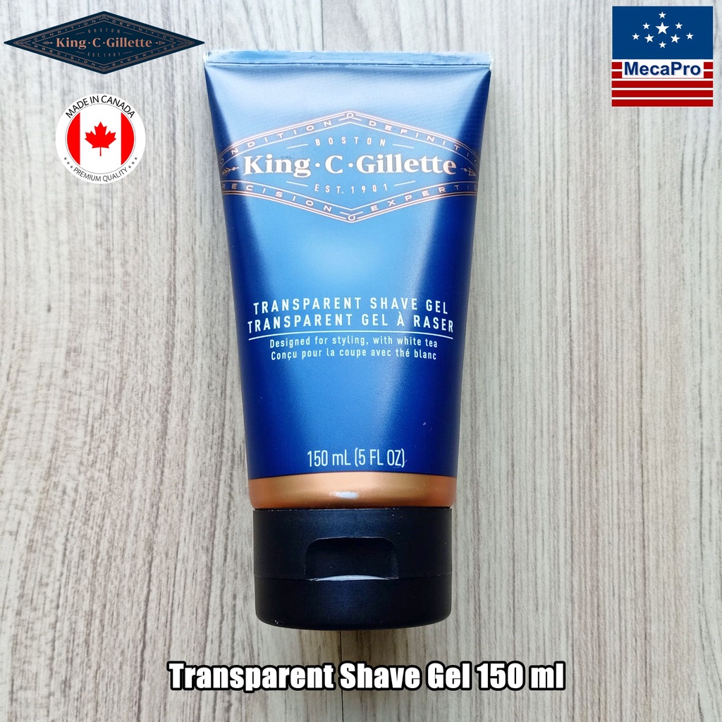 King C. Gillette® Transparent Shave Gel 150 ml เจลโกนหนวด คิง ซี ยิลเลต