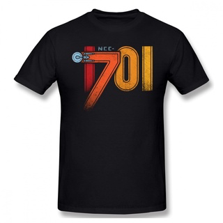 T-shirt  เสื้อยืดแขนสั้น พิมพ์ลาย Star Trek Science FictionTV Series 1701 สไตล์สตรีท สําหรับผู้ชายS-5XL