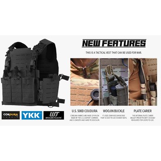 เปลือกเสื้อเกราะ VanceFly รุ่น Scutum Tactical Vest