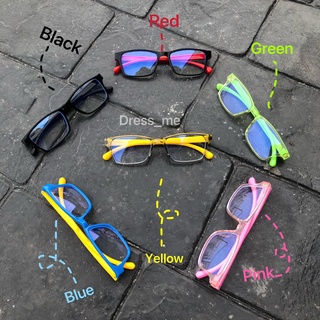 กรอบแว่นตาของเด็ก ขาซิลิโคนดัดไม่หักสบายงานดี มีพร้อมซองและผ้าเช็ด anti-blueray