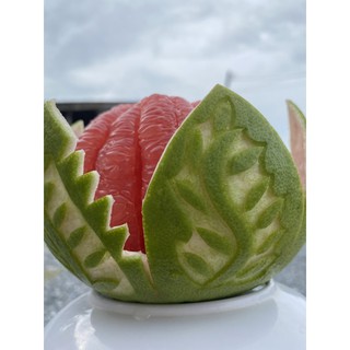 (pomelo fruit) ส้มโอทับทิมสยาม ไซร้ 1.2ก.ก(ส้มตลาด)