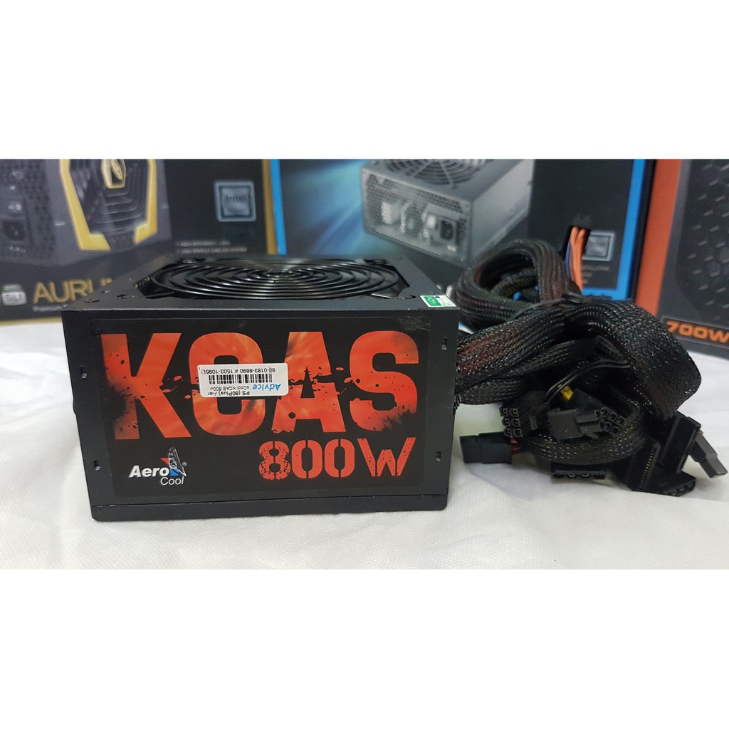 PSU ประกัน 3เดือน AeroCool KCAS-800 800W 80+Bronze มือ2 / power supply ...