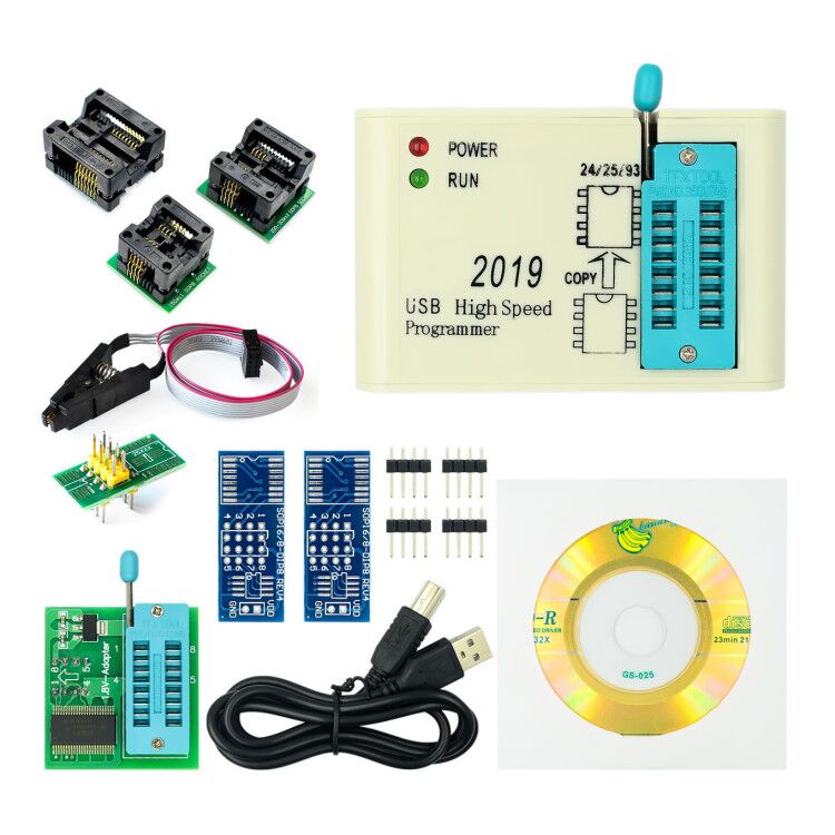 Ezp 2019 Usb Spi โปรแกรมเมอร์ความเร็วสูง 24 25 93 Eeprom 25 แฟลชชิป ...