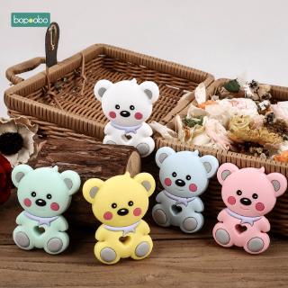 1Pc Cartoon Baby Bear Teether Bpa Free Silicone Teethers New Born Baby Toys