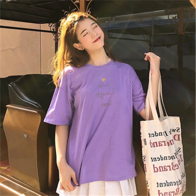 พร้อมส่ง-เสื้อยืด-ปักตัวหนังสือ-no-66