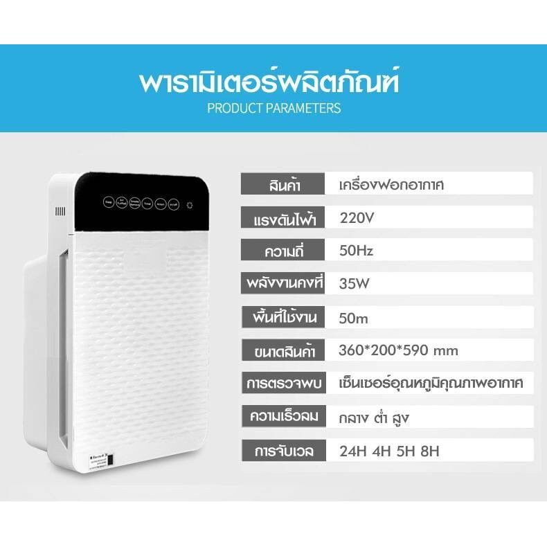 ถูกที่สุด-air-purifierเครื่องฟอกอากาศ-เครื่องกรองอากาศ-กรองpm2-5-กำจัดมลพิษสำหรับห้อง32ตรม