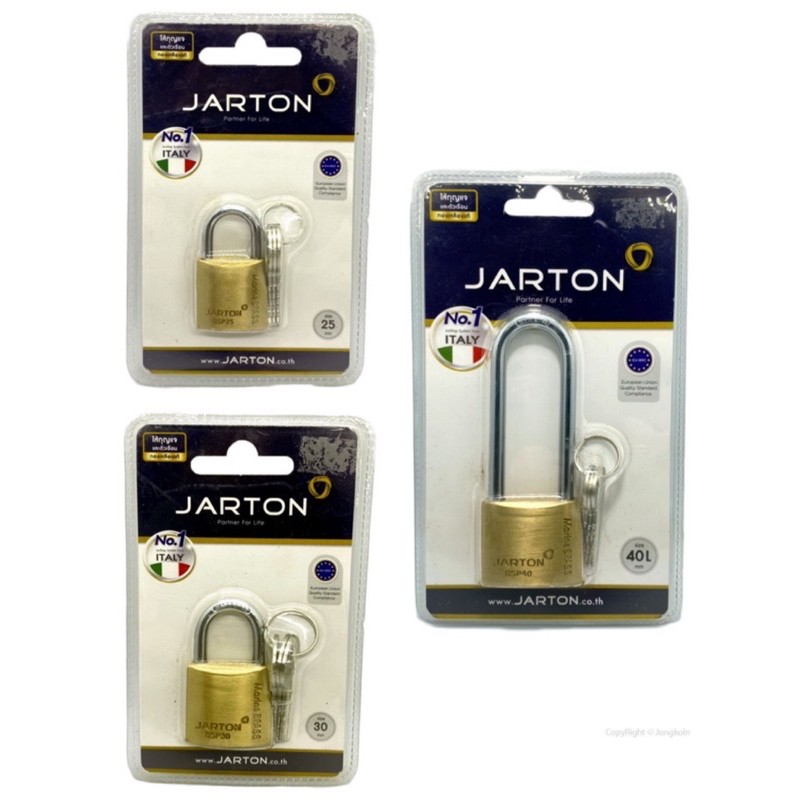 กุญแจjarton-ทองเหลืองแท้-ระบบสปริง