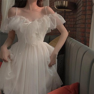 🔥 Hot selling~2023 New Fashion Womens Mid length Dress Fairy Dress