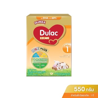 (นมผง) Dulac ดูแลค อีแซค แคร์ สูตร 1 นมผงดัดแปลงสำหรับทารก ขนาด 550 กรัม