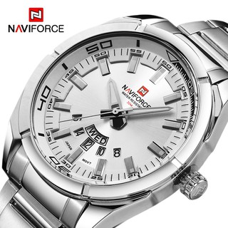 ภาพขนาดย่อของสินค้าNAVIFORCE นาฬิกาข้อมือผู้ชายแบรนด์ชั้นนำแฟชั่นเต็มรูปแบบชายควอตซ์ธุรกิจวันที่นาฬิกาผู้ชายสบาย ๆ กันน้ำกีฬานาฬิกา