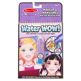 Artwork PAINT-WITH-WATER COLORING BOOK SET MELISSA&amp;DOUG MAKE UP &amp; MANICURES Stationary equipment Home use งานศิลปะ ชุดระ