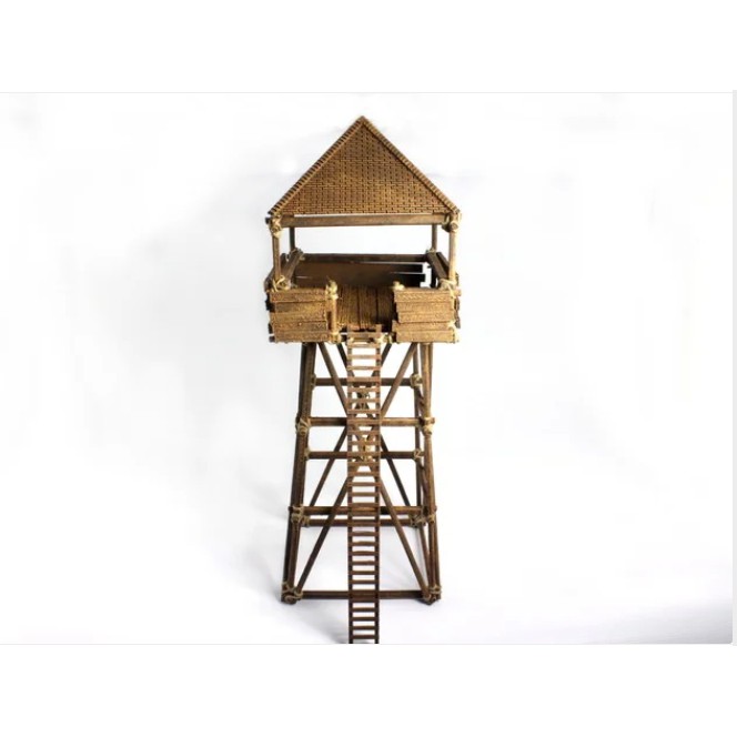 medieval-scafolding-construction-kit-2-guard-towers-ยังไม่ลงสี