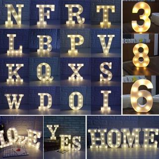 3 D 26 Letter / Number Led Marquee โคมไฟแขวนผนัง