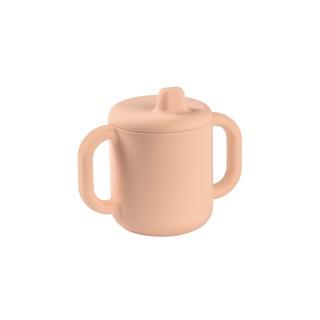 BEABA ถ้วยซิลิโคนหัดดื่ม Silicone Learning Cup - Vintage Pink