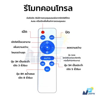 ภาพขนาดย่อของภาพหน้าปกสินค้า(45W) Solar lights ไฟสปอตไลท์ โคมไฟโซล่าเซล กันน้ำ JD รุ่น JD-8845 ไฟ Solar Cell ใช้พลังงานแสงอาทิตย์ จากร้าน jinpinsolarlights บน Shopee ภาพที่ 2