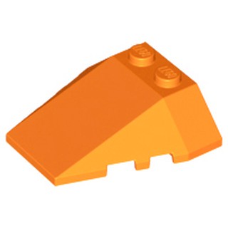 Lego part (ชิ้นส่วนเลโก้) No.48933 / 6069 Wedge 4 x 4 Triple with Stud Notches