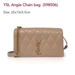 New YSL  Angie Chain Bag Diamond Quilted Lambskin (598506)