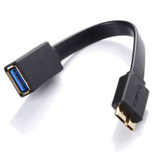 ภาพหน้าปกสินค้า(COF3-15-BK)สีดำ ORICO  USB3.0 A Male to Micro USB3.0 OTG 15CM Data Cable for SAMSUNG Note3,Card Reader, etc. ที่เกี่ยวข้อง