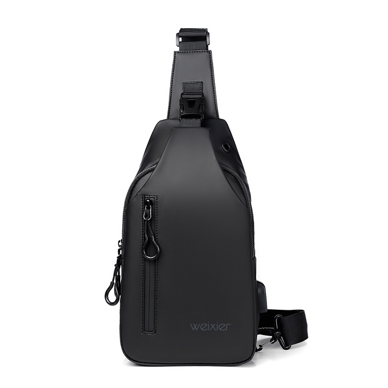 WisePoint Leather Crossbody Sling Bag For Women - Large Capacity Chest Bag