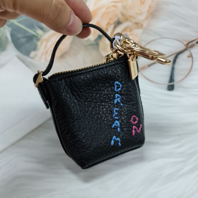 new-พวงกุญแจ-กระเป๋าใส่เหรียญ-coach-coin-wallet-พร้อมส่ง-ของแท้-100