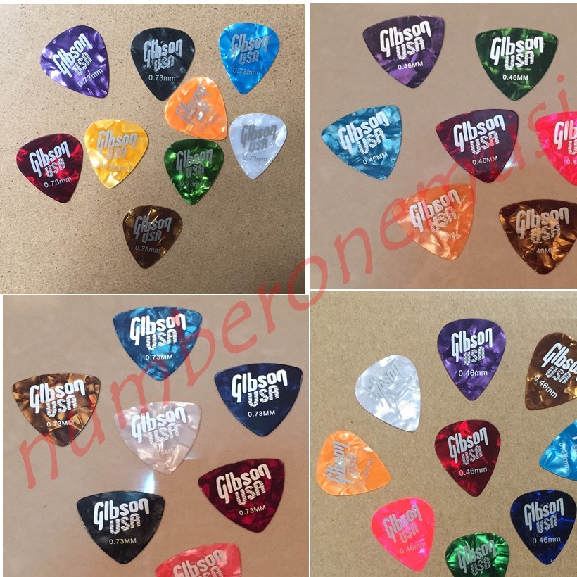 ภาพสินค้าปิ๊กกีตาร์ Gibson - FENDER - ibanez อย่างดีของแท้ ขนาด 0.46 0.5 0.73 มิลลิเมตร พร้อมส่ง ส่งเร็ว จากร้าน ppmusic.1976 บน Shopee ภาพที่ 1