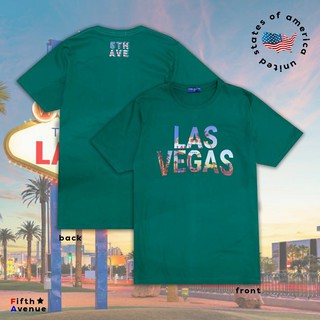 เสื้อยืดขายดี5thave เสื้อยืดแขนสั้น รุ่น City in America (Las vegas)S-5XL