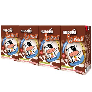 Nongpho Hi-Kid Chocolate Flavor Size 125 ml. Pack of 12 boxes.