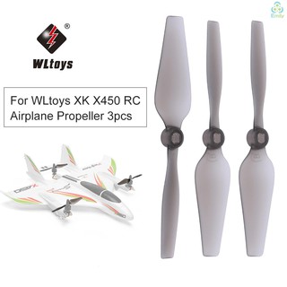 (emily) wltoys xk x 450 rc เครื่องบินเฮลิคอปเตอร์ใบพัดปีก 3 ชิ้น