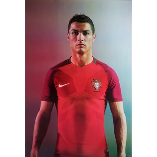 โปสเตอร์ นักฟุตบอล Cristiano Ronaldo POSTER 24”x35” Inch Photo Advertising Campaign Nike V2