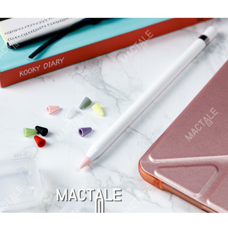 mactale-set-nib-จุกปากกาซิลิโคน-8-ชิ้น-ปากกา-แ-อ-ป-เ-ปิ้-ล-pencil-รุ่น-1-2-ถนอม-ป้องกัน-หัวปากกา-ตกแตก