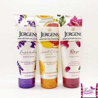 🔥โปรค่าส่ง25บาท🔥 Jergens Body Butter Collection Rose Lavender Citrus ครีมทาผิว เจอร์เกนส์ โลชั่น กุหลาบ บอดี้ บัตเตอร์