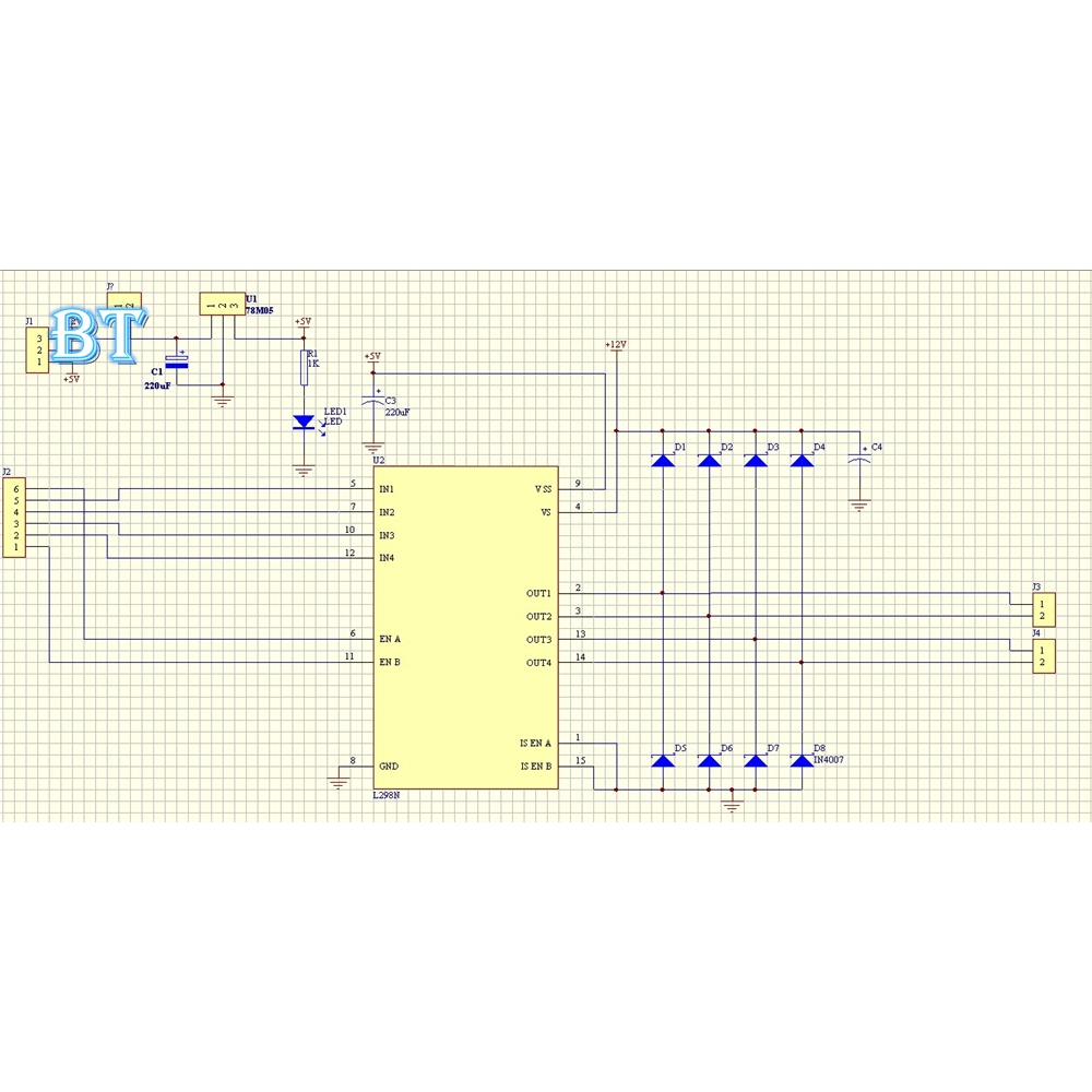 l298n-dual-h-bridge-dc-stepper-motor-drive-บอร์ดโมดูลควบคุม-arduino
