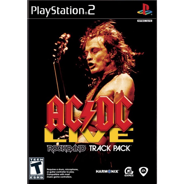 AC/DC Live: Rock Band Track Pack (USA)PS2 แผ่นเกมส์ps2 แนวดนตรี แผ่นเกม ...