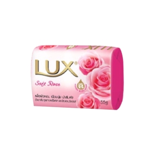1 ก้อน (เก็บโค้ดหน้าร้าน เหลือ 0 บาท) Lux Soap สบู่ลักส์ 55 กรัม กลิ่น Soft rose