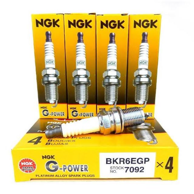 หัวเทียน-ngkแท้เข็มเบอร์6กล่องบรรจุ4หัวขายเป็นหัวหัวละ80