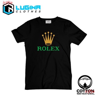 【hot sale】2022 Rolex Distro Lugina T-shirt เสื้อยืดผู้ชาย ดพิมพ์ลาย เสื้อยืดผ้าฝ้าย คอกลม cotton แฟชั่น discount