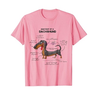 [S-5XL] เสื้อยืด พิมพ์ลาย Anatomy Of A Dachshund สไตล์คลาสสิก สําหรับผู้ชาย