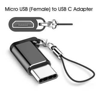 อะแดปเตอร์สายชาร์จ Micro USB To Type-C Charing Cable Adapter Android Dongle ตัวแปลงสายแอนดรอยด์