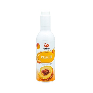 สินค้า Best Seller ไซรัป หัวเชื้อเข้มข้น รสพีช มีเนื้อผสม นำเข้าจากไต้หวัน (Peach Concentrate Syrup with Pulp)ขนาด 900 ml