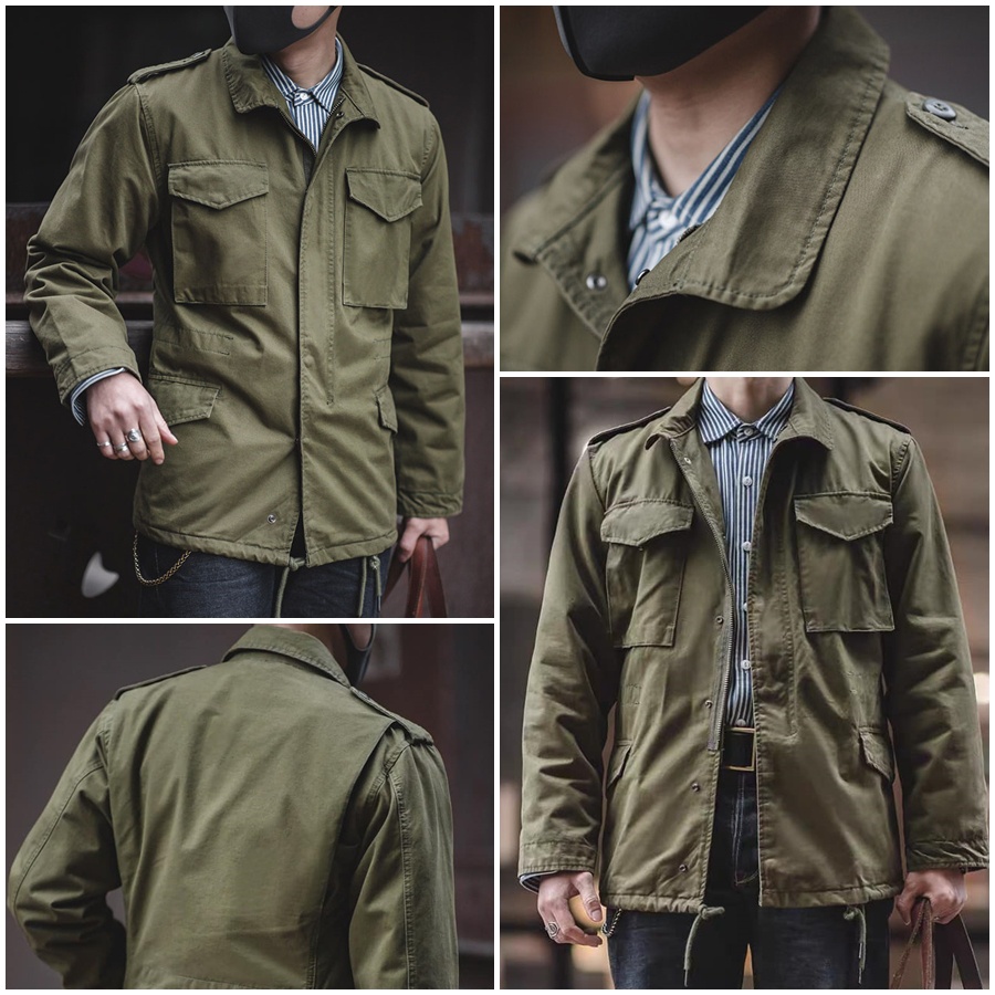 พร้อมส่ง-เสื้อแจ็คเก็ตทหาร-m65-field-jacket