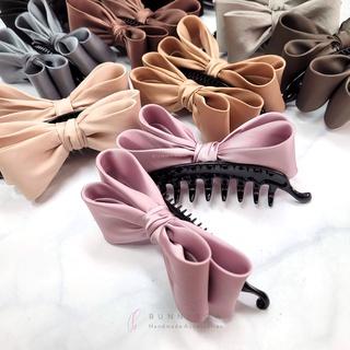 กิ๊บกล้วยเกาหลี Korean Silk งานแฮนด์เมด โบว์ติดผม กิ๊บกล้วยแฟชั่น BunnyBow เกรดพรีเมียม รับประกันคุณภาพ พร้อมส่งค่ะ