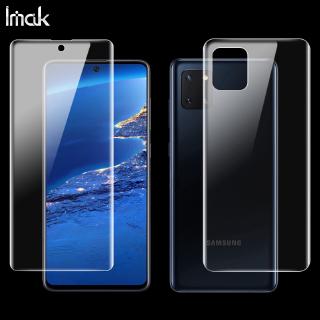 Imak Samsung Galaxy Note 10 Lite Full Cover Screen Protector Galaxy A81 / M60S Soft Clear Front / Back Rear Hydrogel Film