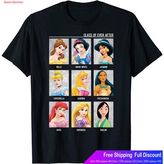 เสื้อยืดผู้ชายSwordsman ดิสนีย์เสือยืดผู้ชาย เสื้อบอดี้โ Disney Princesses Class Of Ever After Color Graphic T-Shirt T-S