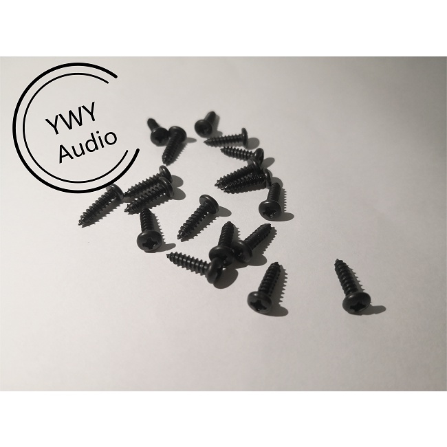 ywy-audio-m312-สีดำหัวกลมสกรูหัวฟิลลิปสกรูลำโพงสกรู-m312-black-round-head-phillips-head-screw-speaker-speaker-screw-b27