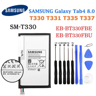 Samsung แบตเตอรี่ SAMSUNG Galaxy Tab4 8.0 T331 T330 T335 T337 SM-T330 EB-BT330FBE EB-BT330FBU 4450mAh