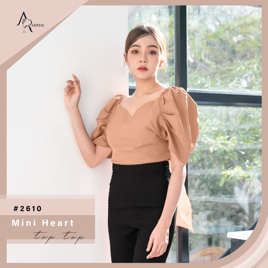 arinda-mini-heart-top-2610-เสื้ออกหัวใจ-ใส่ได้หลายแบบ-ผูกโบว์ได้2ด้าน