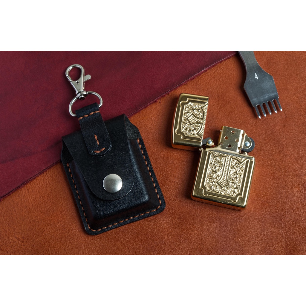 เคสหนังฟอกฝาดไฟแช็ค Zippo Zippo Lighter Keychain Pouch Shopee Thailand