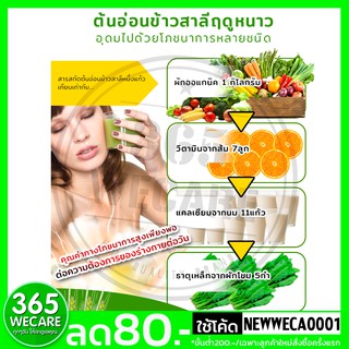 ภาพขนาดย่อของภาพหน้าปกสินค้าแพ็คคู่ vinter wheatgrass powder 60 g. อาหารเสริม วินเทอร์ ผงต้นอ่อนข้าวสาลี 1 กล่อง มี 30ซอง 365wecare จากร้าน wecare1 บน Shopee ภาพที่ 3