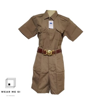 ชุดลูกเสือนักเรียนชาย สีกากี(เสื้อ+กางเกง) 🗻 ผ้าดี ซักแล้วไม่ซีด ถูกระเบียบ ออกบิลได้